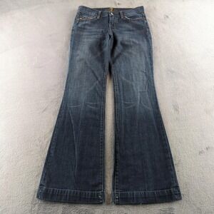 7 For All Mankind Dark Blue Flare Jeans